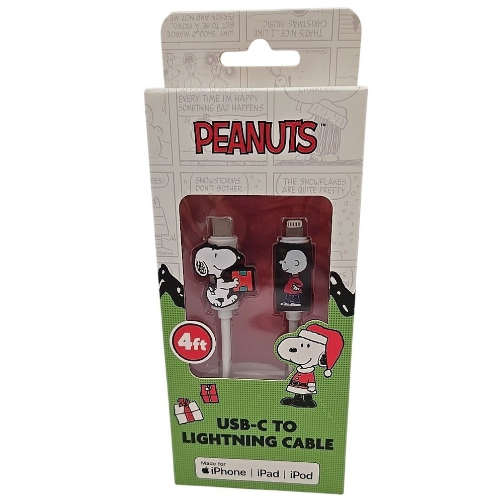 Peanuts Snoopy‎ USB-C to USB-C Cable 4ft Charging Data New